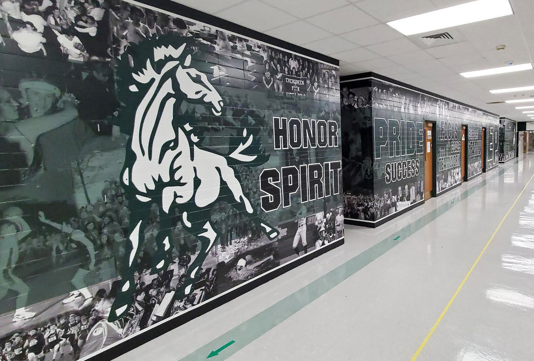 Office Branding Wall Graphic — Logo and Brand Wall