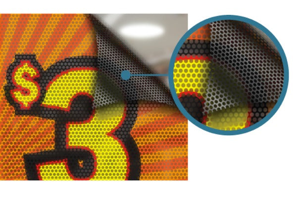 Window Perf — One Way Vision, Custom Printed